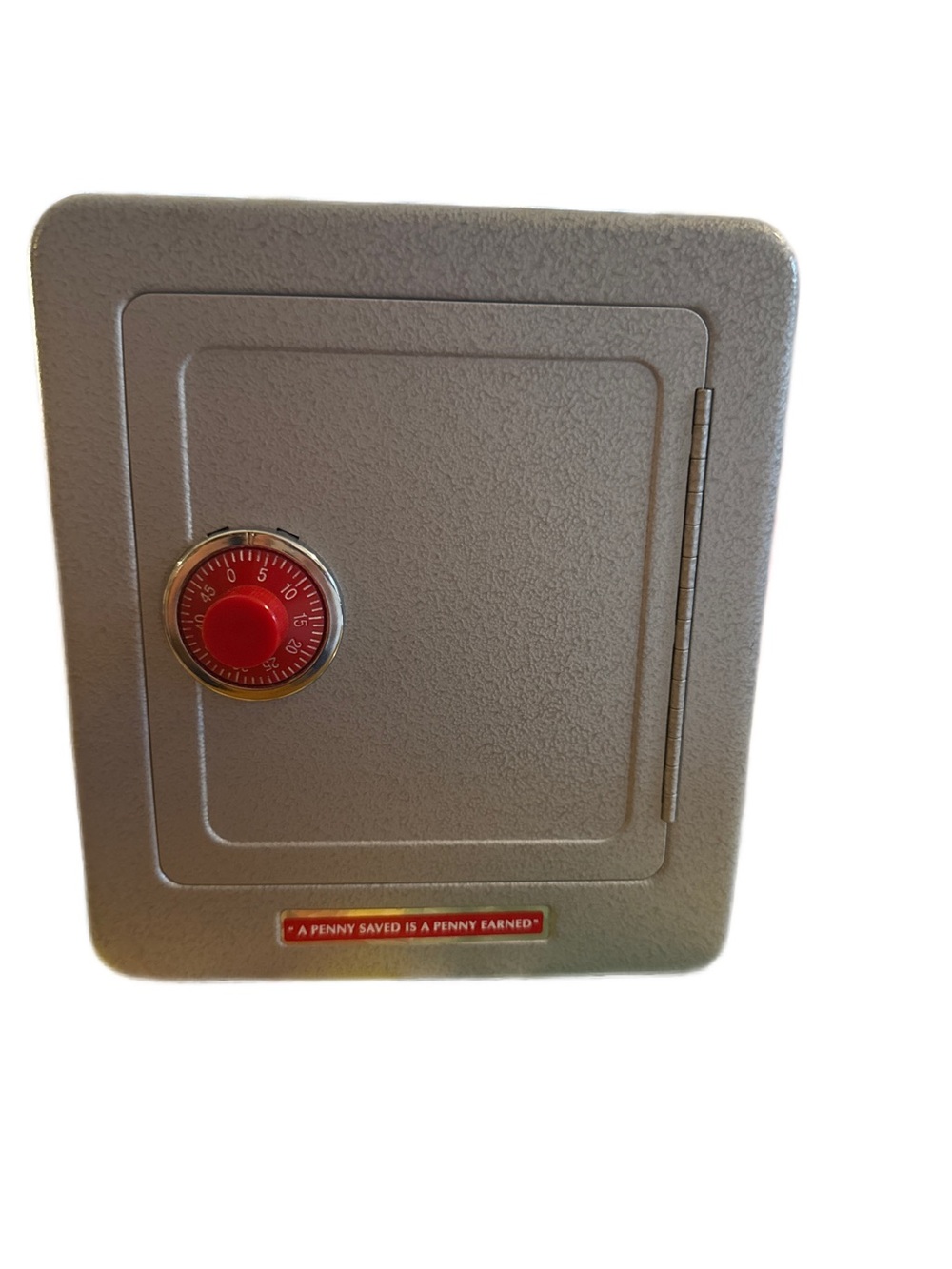 Vintage Schylling Alarm Safe Bank - A Penny Saved is a Penny Earned”